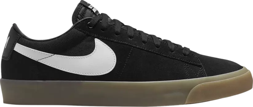 Кроссовки Nike Zoom Blazer Low Pro GT SB 'Black Gum', черный