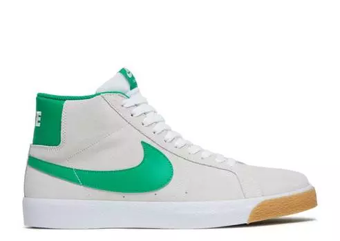 Кроссовки Nike ZOOM BLAZER MID SB 'WHITE LUCKY GREEN', белый