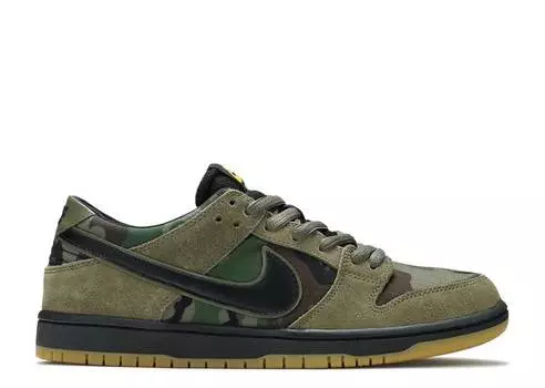 Кроссовки Nike ZOOM DUNK LOW PRO SB 'CAMO', оливковый