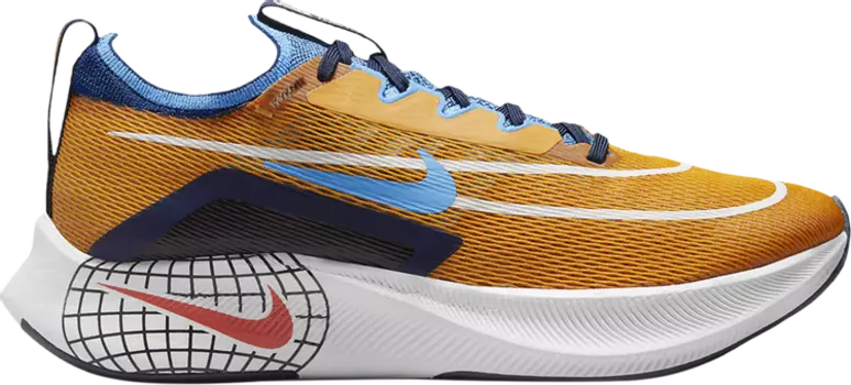Кроссовки Nike Zoom Fly 4 Premium 'Light Curry', оранжевый