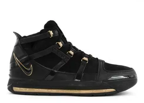 Кроссовки Nike ZOOM LEBRON 3 'METALLIC GOLD', черный