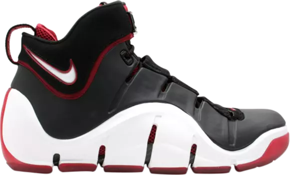 Кроссовки Nike Zoom LeBron 4 'Black White Red', черный