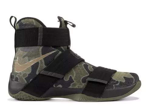 Кроссовки Nike ZOOM LEBRON SOLDIER 10 'CAMO', черный