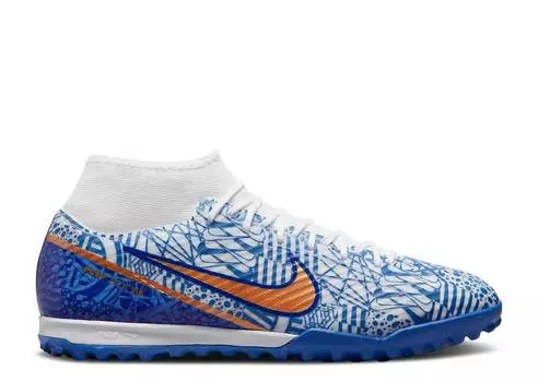 Кроссовки Nike ZOOM MERCURIAL SUPERFLY 9 ACADEMY CR7 TF 'AZULEJO', белый
