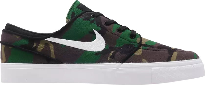Кроссовки Nike Zoom Stefan Janoski CNVS 'Camo', зеленый