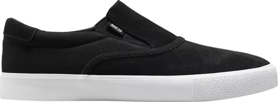 Кроссовки Nike Zoom Verona Slip SB 'Black White', черный