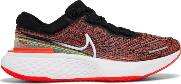 Кроссовки Nike ZoomX Invincible Run Flyknit 'Black Bright Crimson', черный