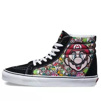 Кроссовки nintendo x sk8-hi reissue 'mario and luigi' Vans, черный