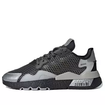 Кроссовки nite jogger 'bar code graphic' Adidas, черный