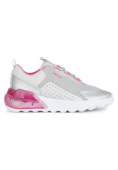 Кроссовки низкие ACTIVART ILLUMINUS Geox, цвет silver fluo fuchsia