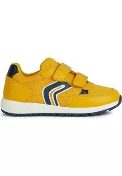 Кроссовки низкие ALBEN Geox, цвет ochre yellow navy
