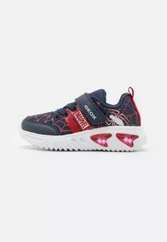Кроссовки низкие ASSISTER BOY LIGHTS Geox, цвет navy/dark red