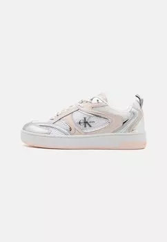 Кроссовки низкие BASKET CUPSOLE Calvin Klein Jeans, цвет bright white/whisper pink/silver