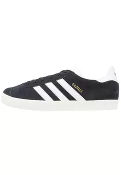 Кроссовки низкие черный/белый/золотой металлик GAZELLE UNISEX adidas Originals, цвет core black/white/gold metallic