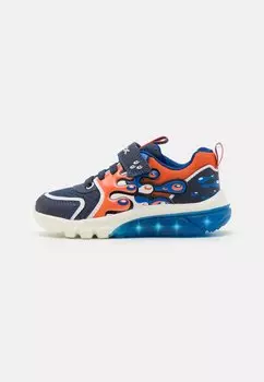 Кроссовки низкие CIBERDRON BOY LIGHTS Geox, цвет navy/orange