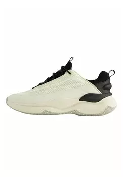 Кроссовки низкие CONTRAST Bershka, цвет off-white black