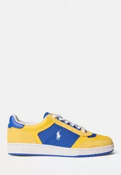 Кроссовки низкие COURT SPORT TOP Polo Ralph Lauren, цвет yellow/royal/white