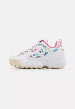 Кроссовки низкие DISRUPTOR TEENS UNISEX Fila, цвет white/pink/lemonade