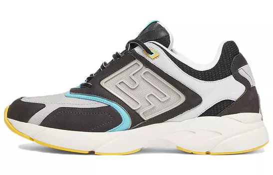 Кроссовки низкие Fendi с логотипом, черный / серый