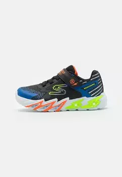 Кроссовки низкие FLEX-GLOW BOLT Skechers, цвет black/blue/lime/orange
