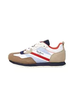 Кроссовки низкие FOSTER PRINT B Pepe Jeans, цвет off white
