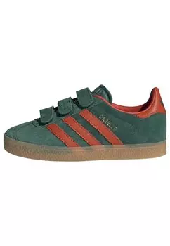 Кроссовки низкие GAZELLE UNISEX adidas Originals, цвет collegiate green/preloved red/gum 3
