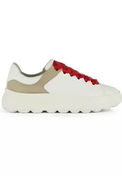Кроссовки низкие Geox, цвет white sand