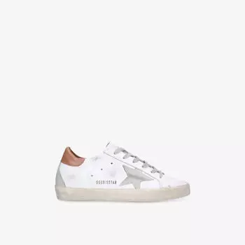 Кроссовки низкие Golden Goose Super Star, белый / коричневый