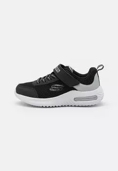 Кроссовки низкие GORE STRAP OVERLAYS MIDSOLE TECH PIECE Skechers, цвет black & silver synthetic / textile / trim
