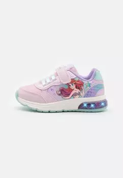 Кроссовки низкие LITTLE MERMAID ARIEL SPACECLUB GIRL LIGHTS Geox, цвет pink/watersea