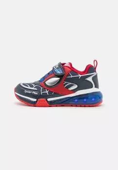 Кроссовки низкие MARVEL SPIDERMAN LIGHT UP BAYONYC BOY Geox, цвет royal/red