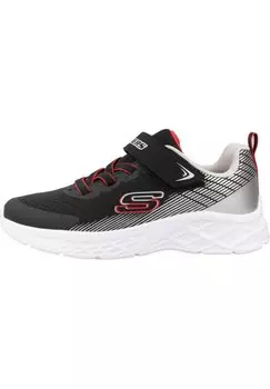 Кроссовки низкие MICROSPEC II Skechers, цвет black silver coloured red