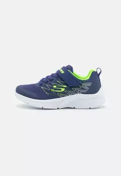 Кроссовки низкие MICROSPEC Skechers, цвет navy/lime/silver
