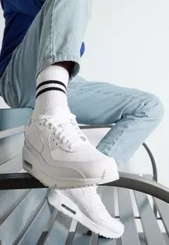 Кроссовки низкие NIKE AIR MAX 90 LTR (GS) Nike Sportswear, цвет white/metallic silver