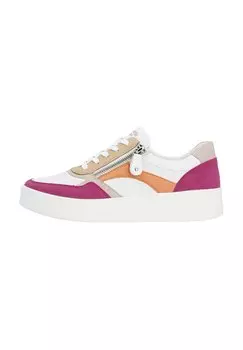 Кроссовки низкие Remonte, цвет magenta white rose tan salmon white