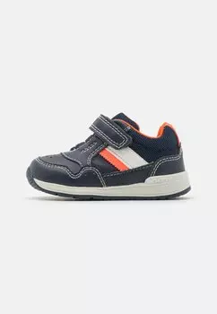 Кроссовки низкие RISHON Geox, цвет navy/fluo orange