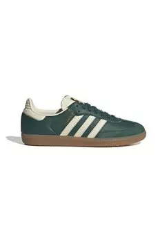 Кроссовки низкие SAMBA adidas Originals, цвет collegiate green cream white gold met