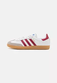 Кроссовки низкие SAMBA OG UNISEX adidas Originals, цвет footwear white/collegiate burgundy