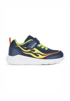 Кроссовки низкие SPRINTYE Geox, цвет navy lime