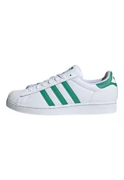 Кроссовки низкие SUPERSTAR adidas Originals, цвет cloud white semi court green off white