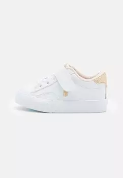 Кроссовки низкие THERON Polo Ralph Lauren, цвет white/gold metallic
