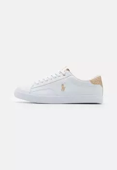 Кроссовки низкие THERON Polo Ralph Lauren, цвет white/gold metallic/glitter gold