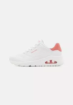 Кроссовки низкие UNO Skechers Sport, цвет white/coral