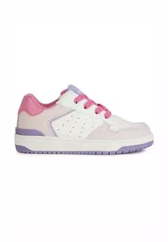 Кроссовки низкие WASHIBA Geox, цвет white dark pink