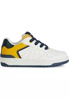 Кроссовки низкие WASHIBA Geox, цвет white yellow