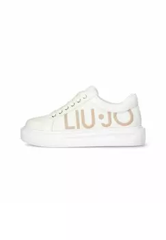 Кроссовки низкие WITH GLITTER LOGO Liu Jo Kids, цвет butter