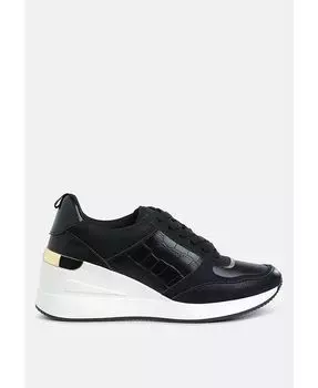 Кроссовки Noltas на толстом танкетке London Rag, черный