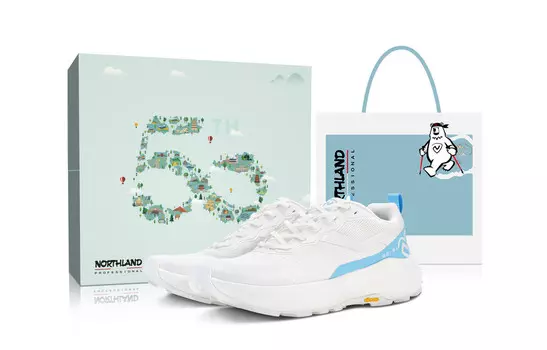 Кроссовки Northland Professional Lifestyle Shoes Unisex Low-top Blue, белый