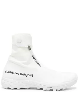 Кроссовки-носки из коллаборации с Salomon Comme Des Garons, белый