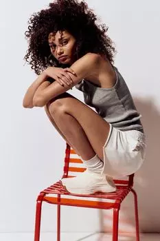 Кроссовки-Носки с узором H&M, бежевый